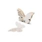50pcs Butterfly Place Card Name Brand Paper WHITE Wedding Cake Deco Glass (Electronics)