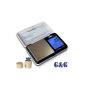 200g / 0.01g TS-White / Black + Kalibiergewicht Pocket Scale Fine Scale Digital Scale Gold Coin Scale Balance G & G (household goods)