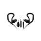 Sound Intone K6 Sports In Ear headphones, New Model 2015 Noise Reduction Design, Super bass power, earphones with microphone and volume control, study cables, compatible with PC / Smart Phone / iPhone6 ​​/ Ipad / Samsung / PSP / iPod / HTC / Blackberry / Android (Black) (Electronics)
