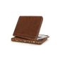 GMYLE Bookcase Vintage for MacBook Air 13 inch / MacBook Pro 13 inch - Brown Classic PU Leather Sleeve Case Cover (Not Fit for Retina Macbook Pro 13) (Personal Computers)