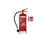 6L foam fire extinguisher with manometer, DIN, EN 3, incl. ANDRIS® test certificate with annual brand and ISO pictogram