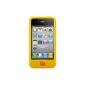 SwitchEasy Colors Silicone Case for Apple iPhone 4 4S yellow Mican colors (Wireless Phone Accessory)