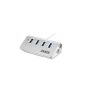 Anker® Bus Powered Portable USB 3.0 4-Port Hub, Aluminum Hub with 0.6m USB 3.0 cable, designed for Apple MacBook, MacBook Air, MacBook Pro (Silver)