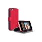Case / Cover Ultra-thin leather With The Function Stand for iPhone 5C - Red (Accessory)
