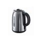 Russell Hobbs 21040-56 Digital Buckingham kettle (3 kW) with Quiet Boil technology and LCD display stainless steel silver / black (household goods)