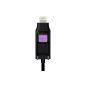 . Energizmo Lightning and Micro USB 2-in-1 Transformer Cable, 2A / 5V (fast charging) - recharging and synchronization for iPad Air, iPhone 5S / 5C, smartphone, black / purple (Electronics)