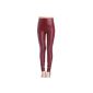 Dayiss® ladies leatherette leggings high waist trousers Leggings Stretchy Tights Legins (Textiles)