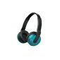 Sony MDR-ZX550BN Bluetooth noise canceling headphones blue / black (Electronics)