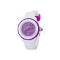 ICE-Watch - Mixed - Quartz Analog - Ice White - White - purple - Small - Violet Dial - White Silicone Bracelet - SI.WV.SS11 (Watch)