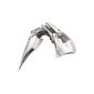Bird skull metal joint ring with tip (jewelry)