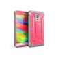 Case Samsung Galaxy Note 4 - Cover full protection SUPCASE [Unicorn Beetle PRO Series] hybrid model with screen protector Samsung Galaxy Note 4, double layer design / impact resistant shell (pink / gray) (Wireless Phone Accessory)
