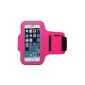 Practical Sports Armband Case for Apple iPhone 5 / 5S / 5C / iPod Touch 5 in pink with key specialist of Prima Case (Electronics)