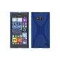 Silicone Case for Nokia Lumia 730 - X-Style blue - Cover PhoneNatic ​​Cover + Protector (Electronics)