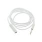 Avizar - Cable Audio Adapter 3.5mm 1m length for Smartphone and MP3 - White (Electronics)