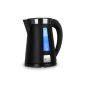 Klarstein Sunday Morning - light electric kettle 1.7L of fast heating (2200W, Cool Touch chassis, anti-scale filter) - black