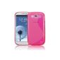 JAMMYLIZARD | Soft Silicone S-Line Case Cover for Samsung Galaxy S3 (PINK FUCHSIA) (Electronics)