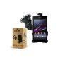Car Cradle Suction Cup Dedicated Integrated Celicious for Sony Xperia Z1 Compact | [Can be mounted in any angle or orientation] [Lifetime Warranty] (Wireless Phone Accessory)