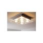 Elegant LED ceiling light with circles 4 x 4 watt 320 lumens per flame - warm white