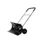 Snow shovel with wheels push - hard plastic - approx.  66 x 32 cm (Tools & Accessories)