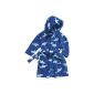 Playshoes boys Cuddly soft fleece bathrobe, dressing gown Hai (Textiles)