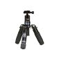 Rollei M5-Mini - aluminum mini tripod, packable and very stable, inclusive ball and tripod bag -. Black (Accessories)