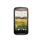 HTC Desire X Smartphone (1 GHz dual-core processor, 10.2 cm (4 inch) touchscreen, 5 megapixel camera, 4GB internal memory, microSD card slot, Android 4.0.4) stealth black (Electronics)