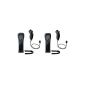 2 X Remote Wiimote Controller + Nunchuk Set for Nintendo Wii 2 Colors Choice (Black) (Video Game)
