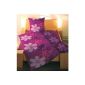 Kuschelweiche microfibre - fleece bedding / Material: microfibre fleece of 100% Polyester / Dessin: 5004 / Color: 066 Berry - Purple / Size: 135 x 200 cm