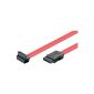 Wentronic HDD S-ATA cable 1,5GBs / 3GBs (SATA L-Type on L-Type 90) 0.5m black (Accessories)