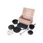 Saucepan Set 7 pieces for outdoor cooking in cast iron incl. Wooden box (household goods)