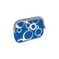 vyvy Mobile® stylish Neoprene Camera Case for compact cameras CIRCLES Blue (Electronics)