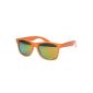 PURECITY® - Wayfarer Style Sunglasses - Geek Retro Vintage 80's - Mirror Effect Revo Glasses - Trendy Fashion (Clothing)