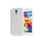 Clear Gel Case White Samsung Galaxy S5 Mini + Stylus + 3 Movies OFFERED (Electronics)