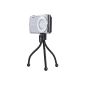 Original Luxburg® camera stand for digital cameras flexible 12cm 50g Black.  From e-port24®.  (Electronics)