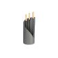 Kamingarnitur Fireplace Accessories Cutlery - anthracite coated, wooden handles (Misc.)
