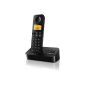 Philips D2151B / FR Cordless phone with answering machine and fixed speaker Black (Electronics)