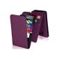 Supergets Case for Samsung I9100 Galaxy S II S2 Faux Leather Case Cover bowl in purple, mini stylus, protector, Accessories Set (Electronics)