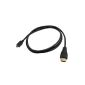 High Speed ​​HDMI cable to Micro-HDMI for Sony Cyber-shot DSC-RX100 III (Electronics)