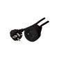 Extension cord 3.00m industry standard black (Electronics)