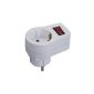 Socket switch for power sockets with child protection, white (Electronics)