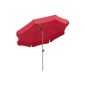 Schneider parasol Locarno, red, 200 cm Ø, 8-piece, round (garden products)