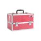 Beautify: professional cosmetics Malette Aluminium pink crocodile pattern (Luggage)