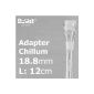 Boost Adapter Chillum Ø: 18.8mm L: 12cm, Glass chillum for cylinders or water pipes