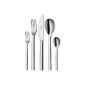 Auerhahn 22 9071 0160 Lano, dinner set 60 pieces, 18/10 stainless steel, polished (household goods)