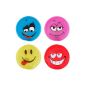 Warmers Set of 4 Hand Warmer Heizpad Firebag - smileys in 4 trendy colors (Misc.)