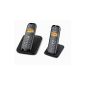 Gigaset AS280 Duo Cordless DECT phone / GAP Black (Electronics)
