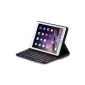 Sharon SI54256 iPad Air 2 - Cover with wireless Bluetooth - Keyboard | ultraslim Cover | German layout | Magnetic Tablet holder, removable (Accessories)