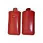Original Suncase genuine leather bag (flap with retreat function) for Sony Ericsson Xperia pro in red (Accessories)