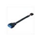 Akasa - Cable USB 3.0 to USB 2.0 adapter Internal - 10 cm - AK-CBUB19-10BK - Black (Accessory)