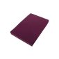 DP Tech Fitted Sheets fitted sheet microfiber in blackberry for 180 x 190 cm to 200 x 200 cm